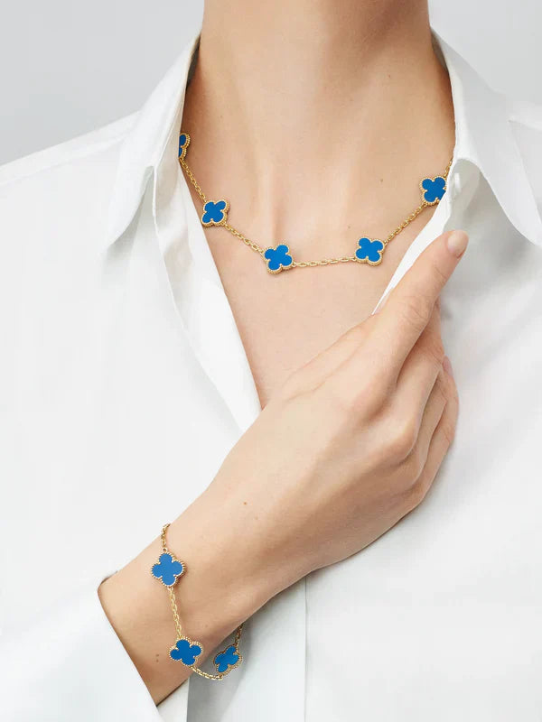 LUCKY CLOVER BRACELET | BLUE