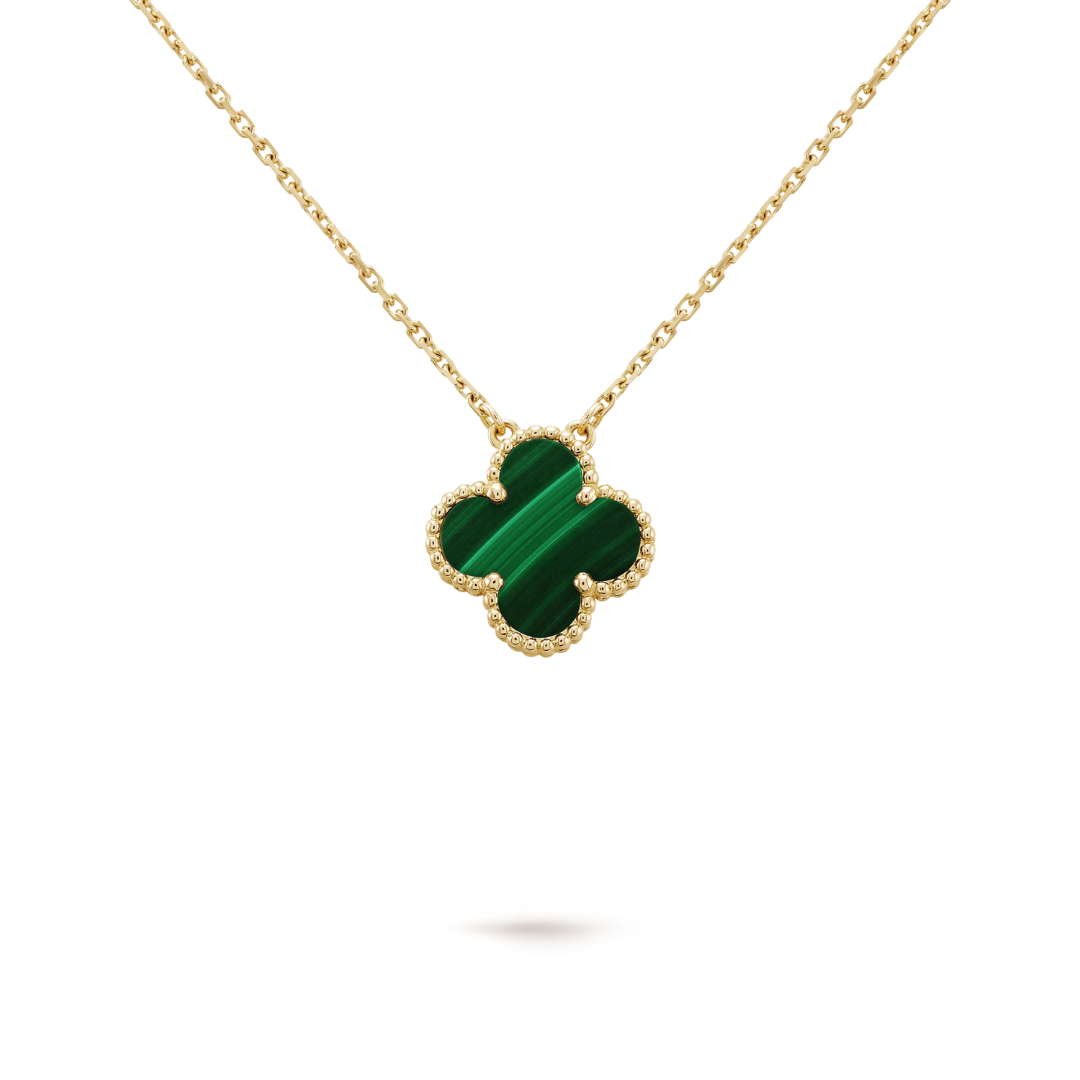 LUCKY CLOVER NECKLACE | GREEN/GOLD