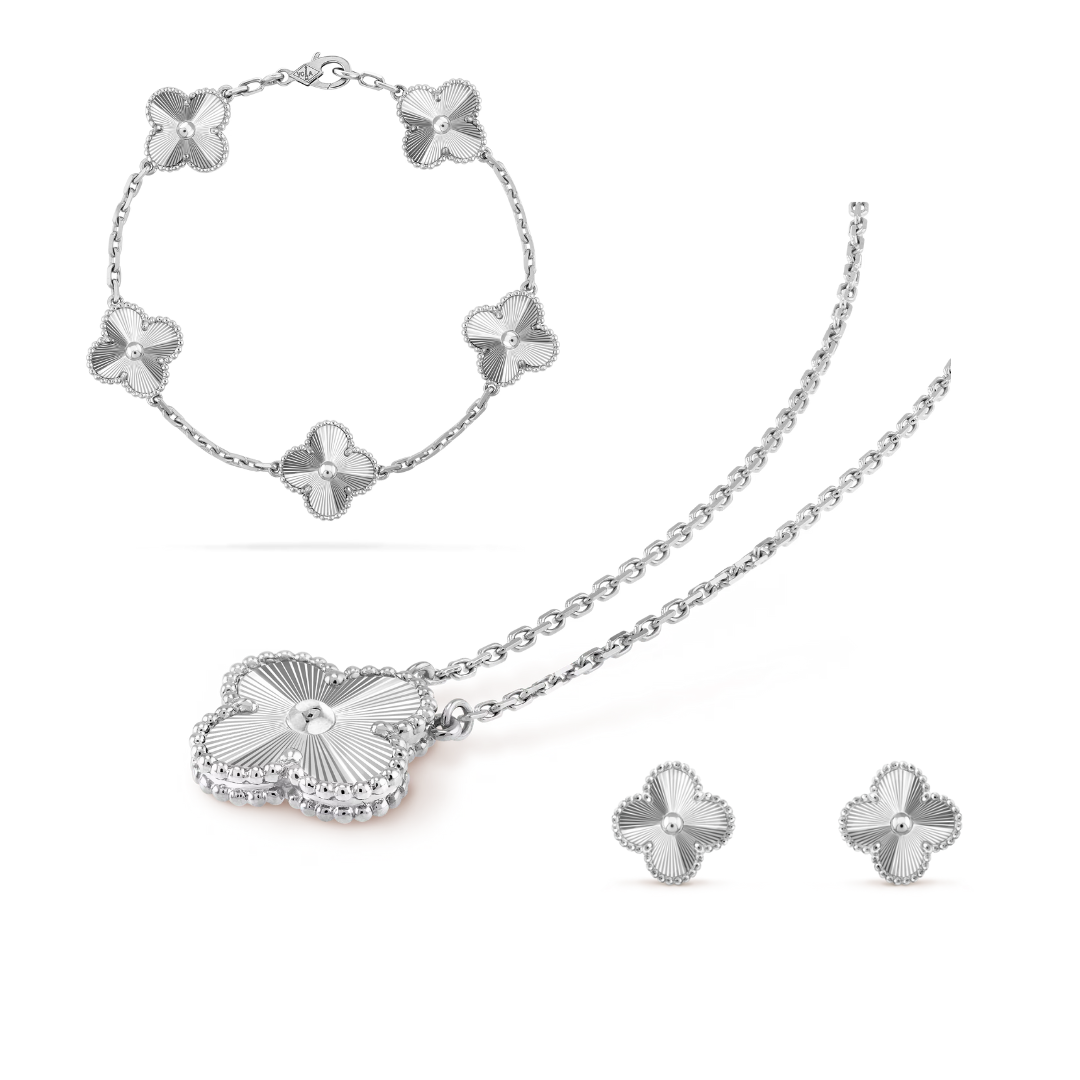 CELESTE CLOVER SET | SILVER