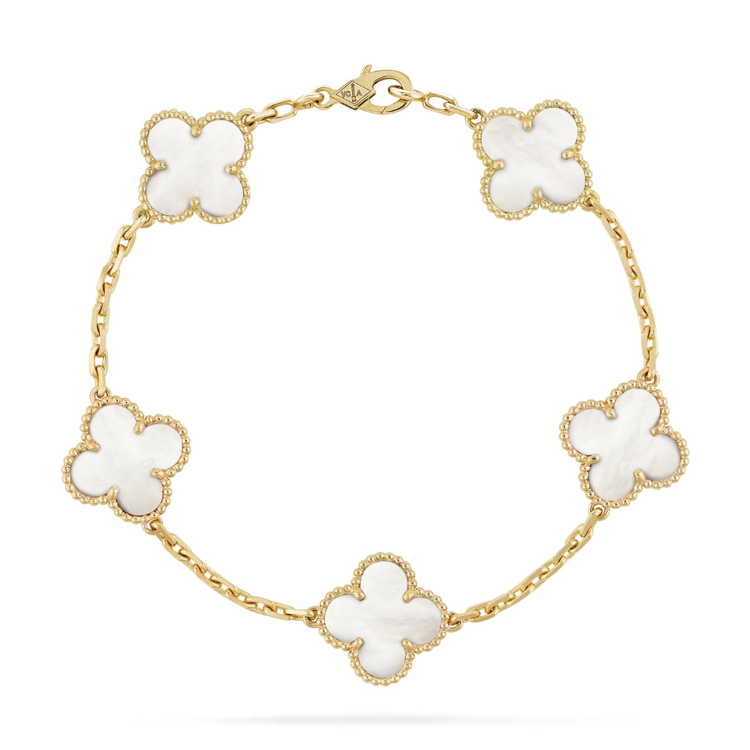 LUCKY CLOVER BRACELET | WHITE