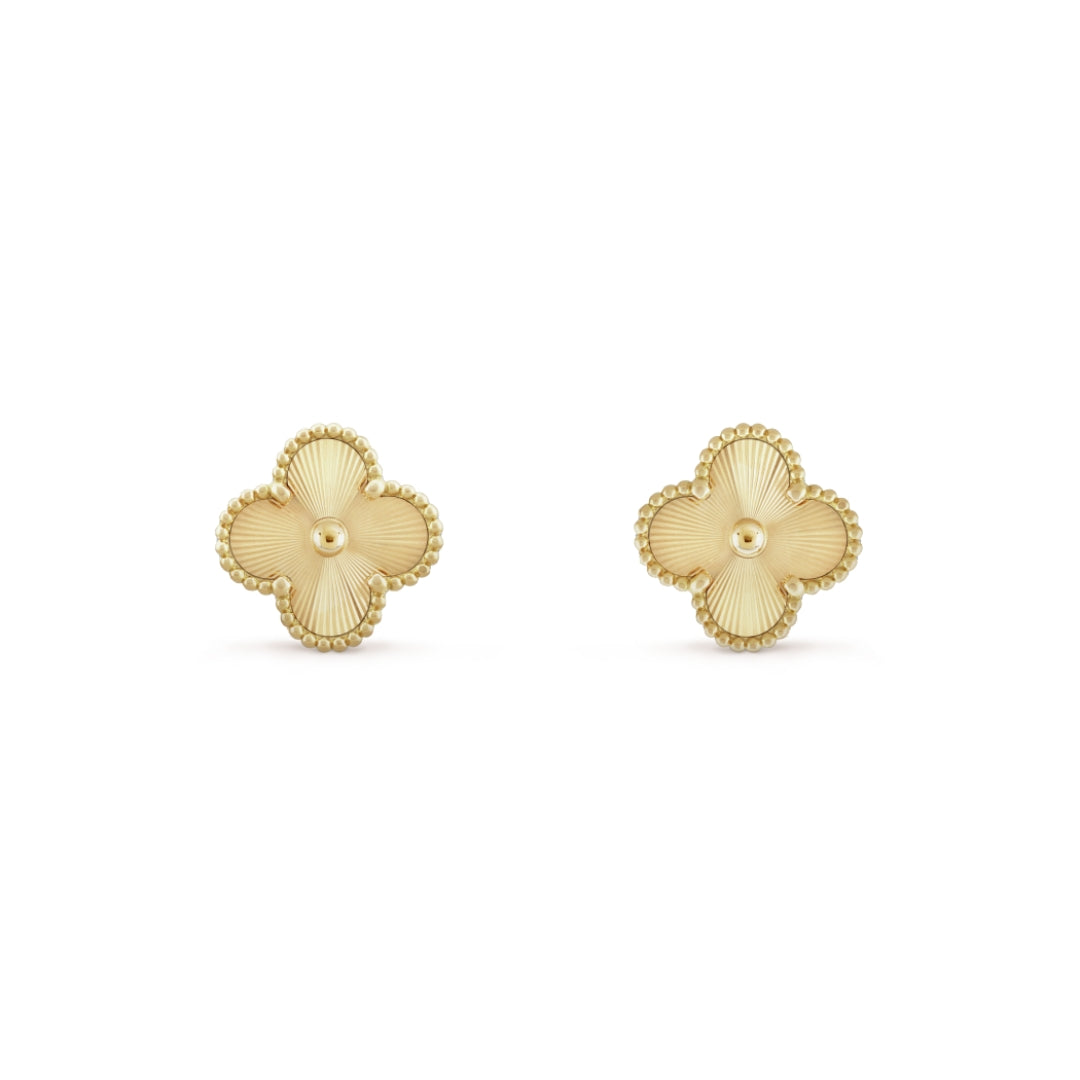 LUCKY CLOVER EARRINGS | GOLD