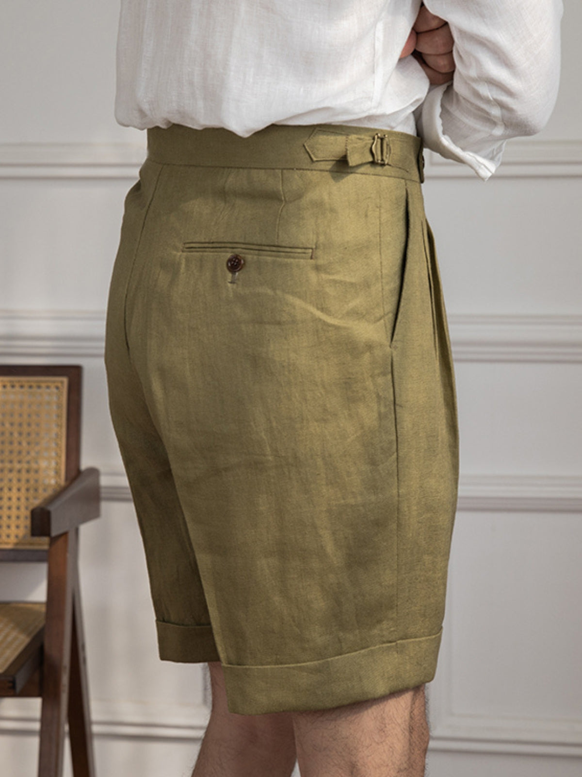 MV Old Money High End Linen Shorts