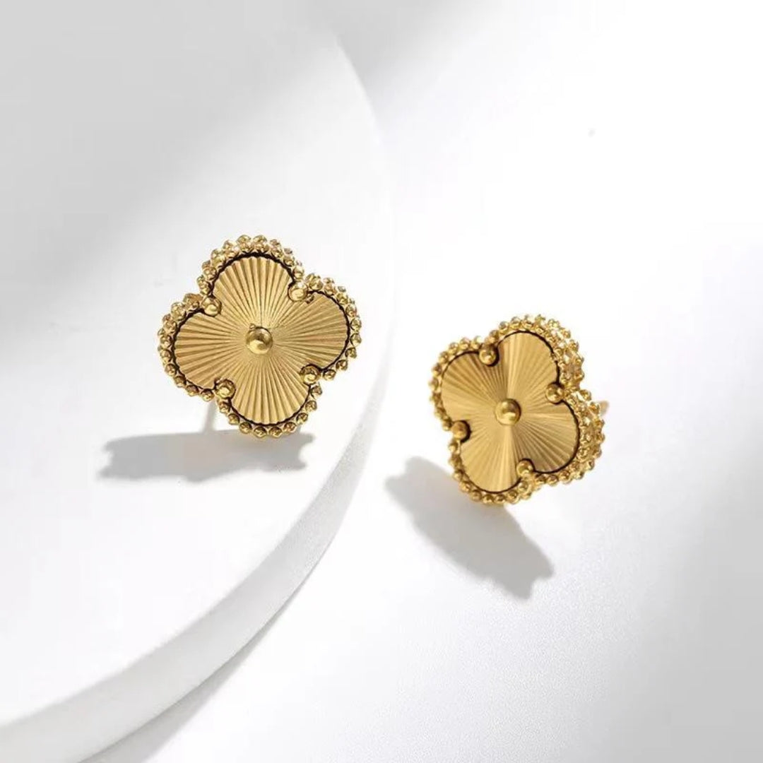 LUCKY CLOVER EARRINGS | GOLD