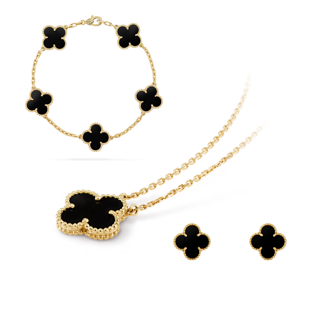 CELESTE CLOVER SET | BLACK