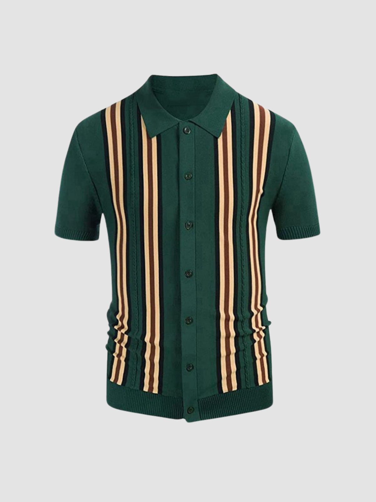 MV Striped Short Sleeve Slim Fit Shirt