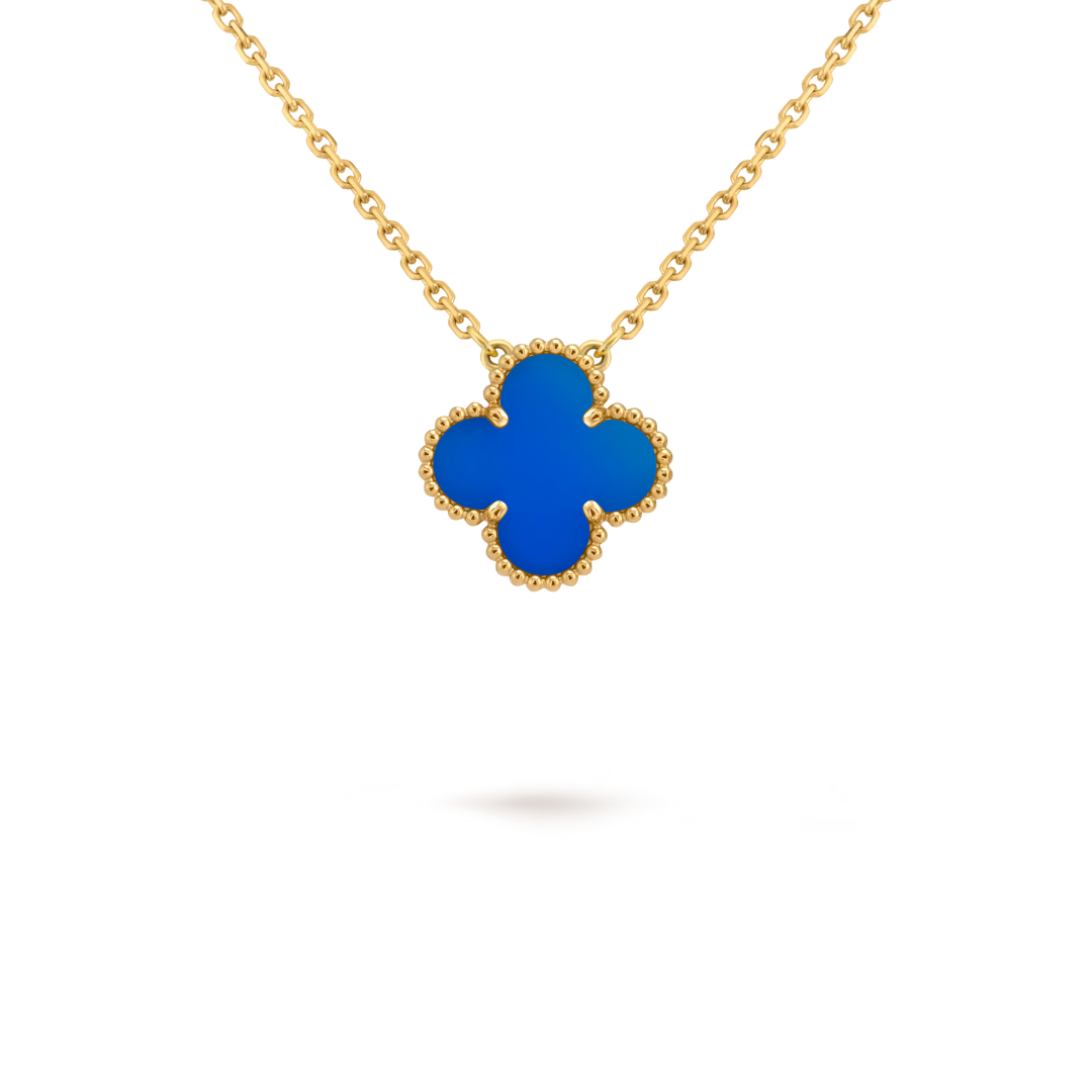 LUCKY CLOVER NECKLACE | BLUE