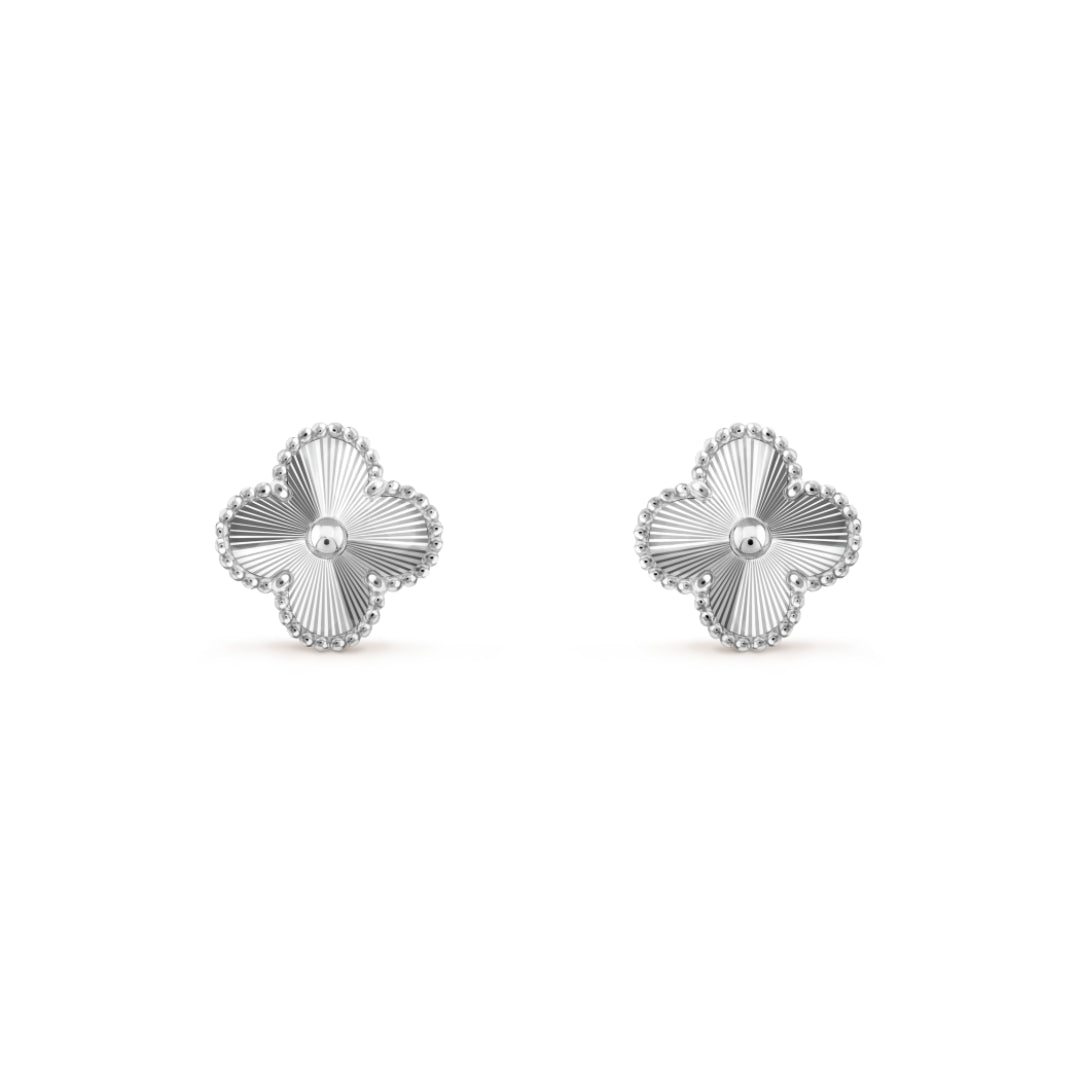 LUCKY CLOVER EARRINGS | SILVER