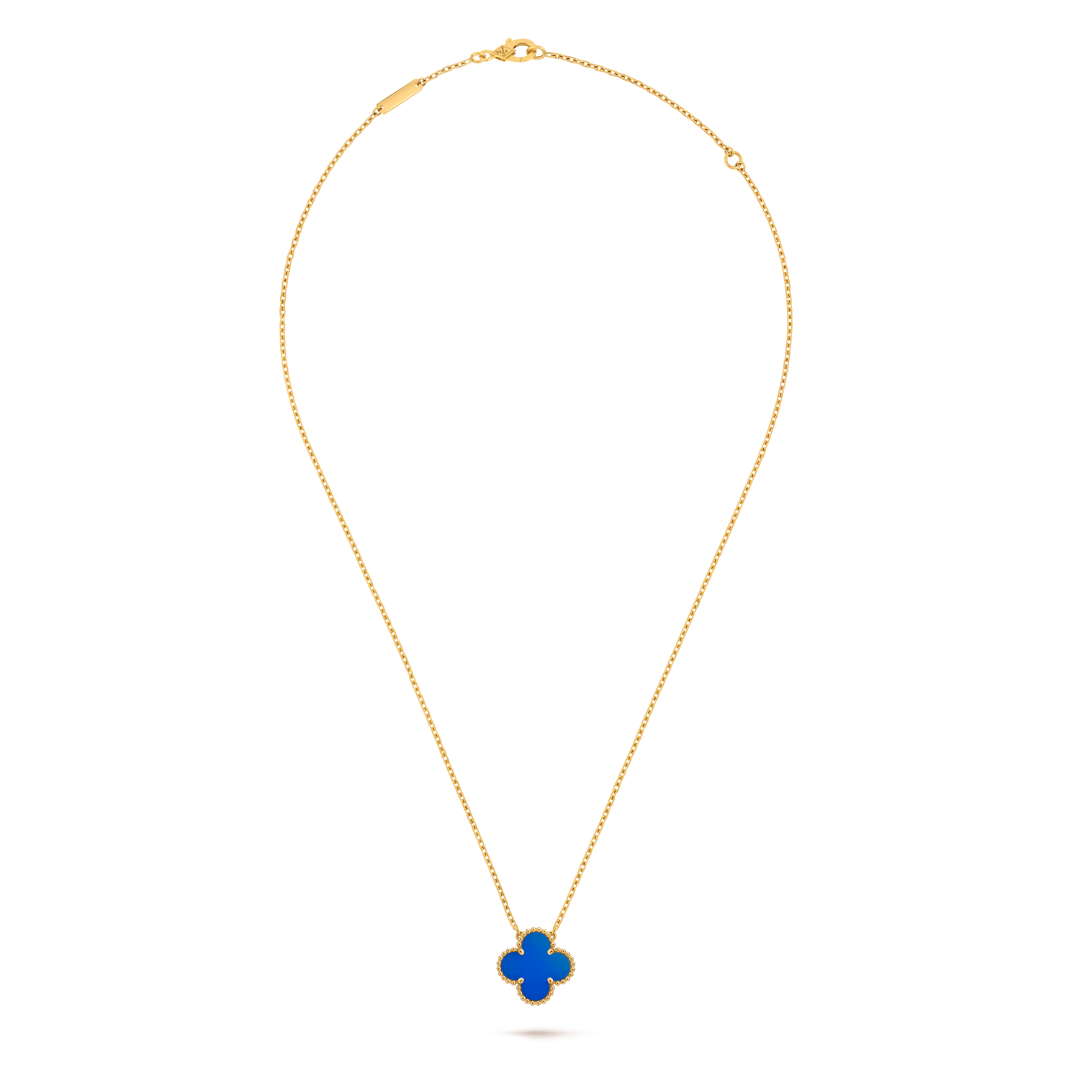 LUCKY CLOVER NECKLACE | BLUE