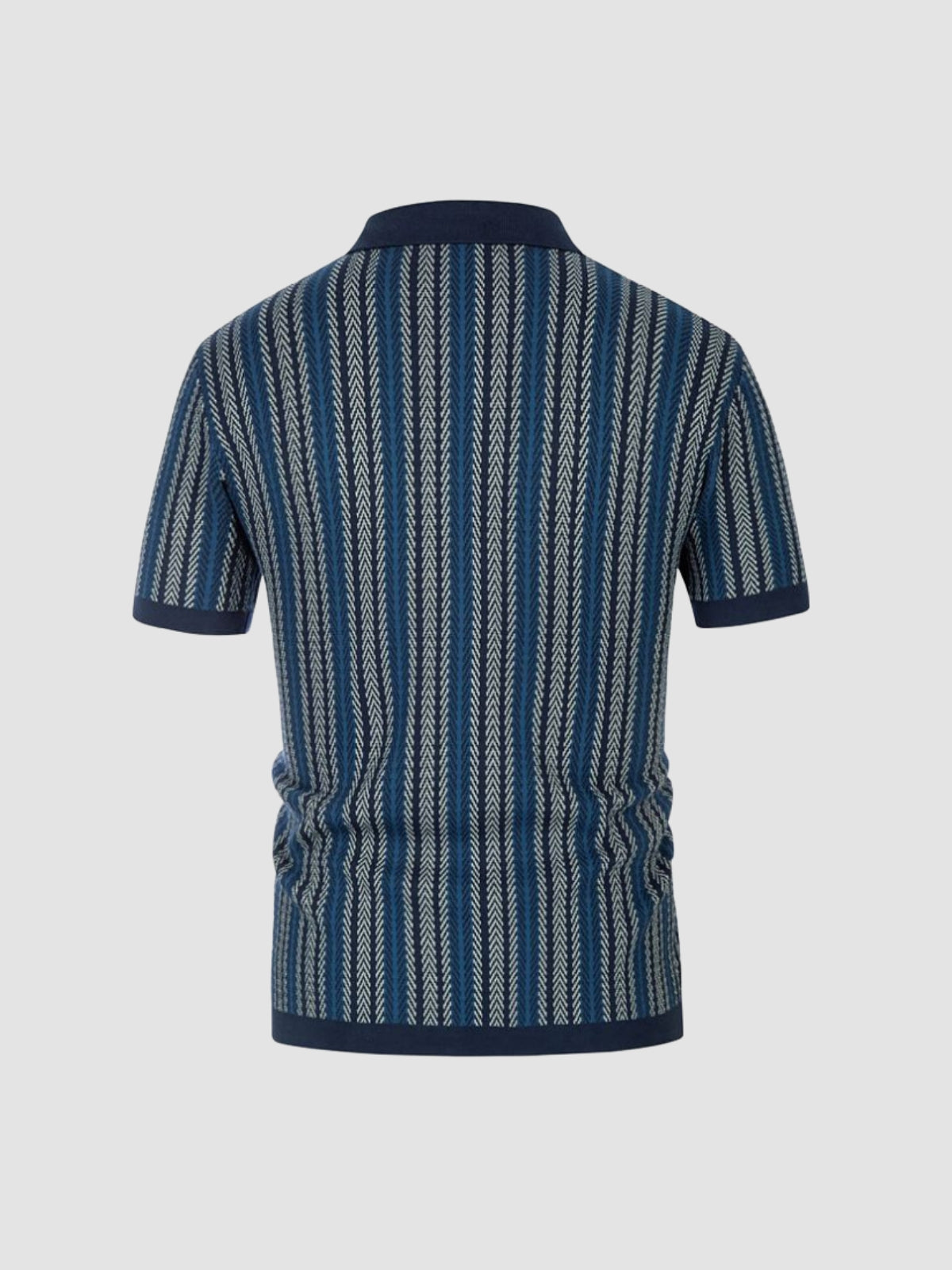 MV Knitwear Fashion Striped Jacquard Shirt