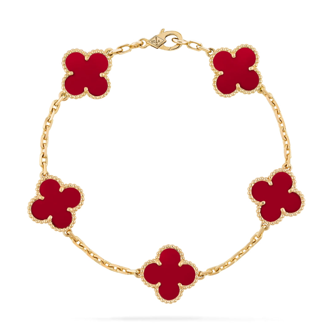 LUCKY CLOVER BRACELET | RED