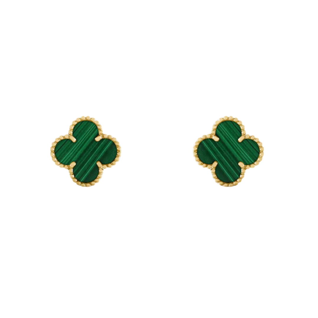 LUCKY CLOVER EARRINGS | GREEN