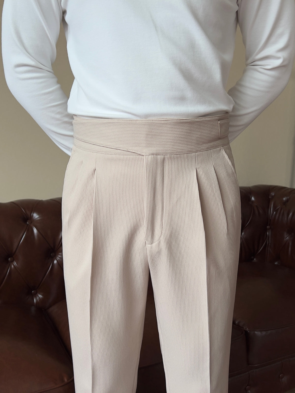 MV Old Money High Waist Gurkha Trousers