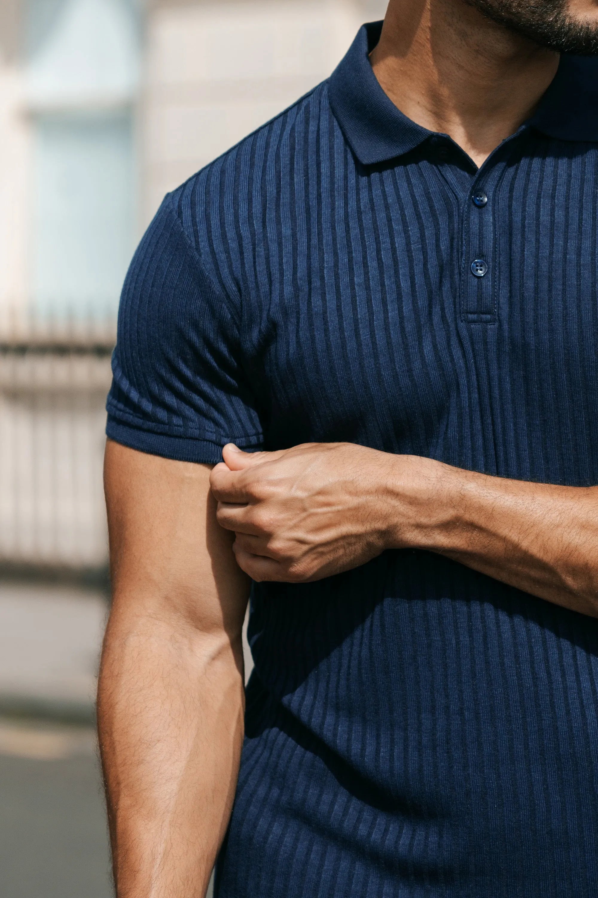 Ethan | Ribbed Polo for Clean, Sharp Look