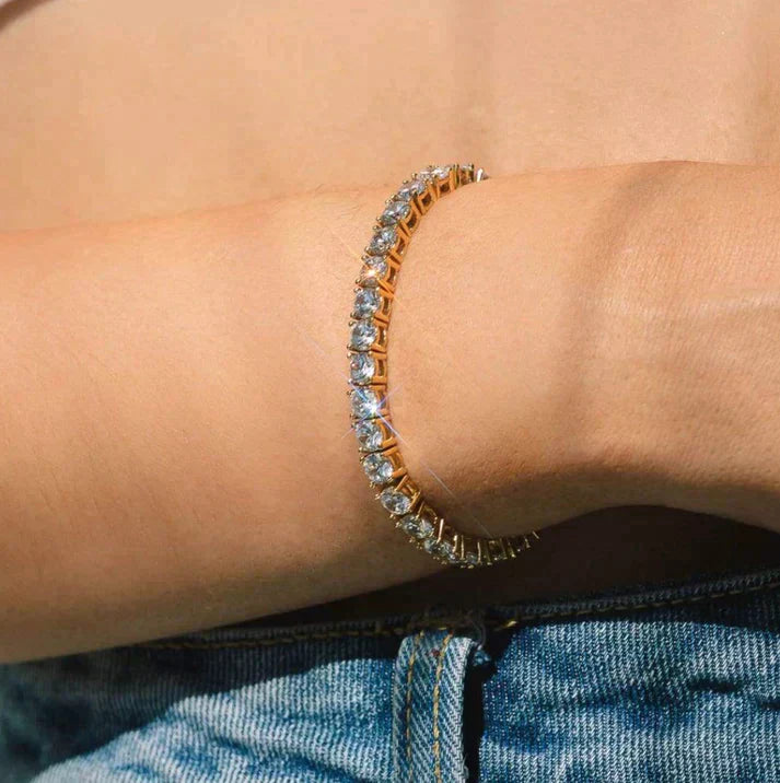 BORDEAUX BRACELET | CUBIC ZIRCONIA/GOLD