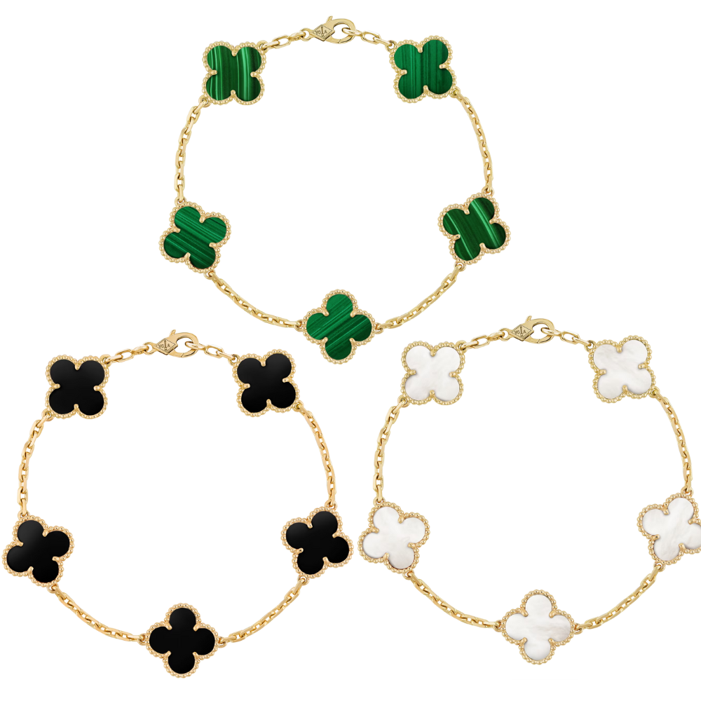 A LUCKY CLOVER BRACELET SET | PROSPERITY STACK