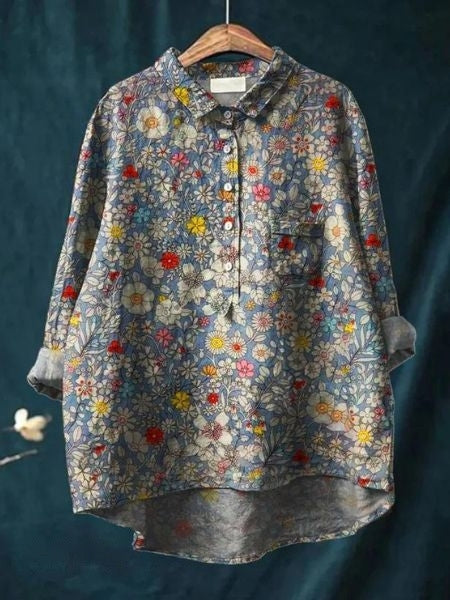 SOFIA - BLOUSE WITH FLORAL PRINT