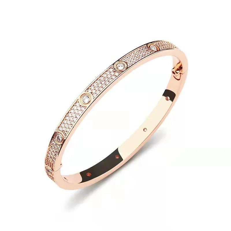 BLISS CRYSTAL BRACELET | CUBIC ZIRCONIA/ROSE GOLD